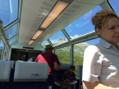 ツェルマットまでの観光列車